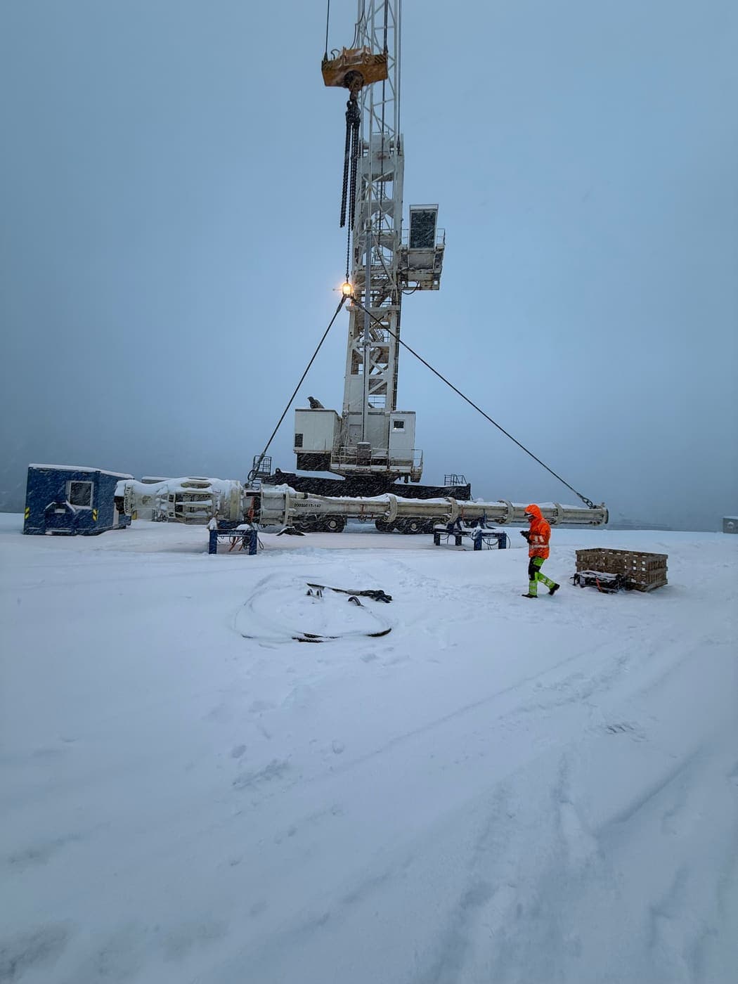Montering av løftesett, vinter