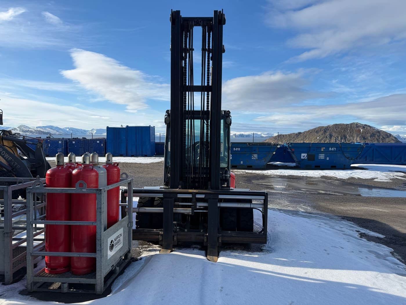 Trucken på uteområdet