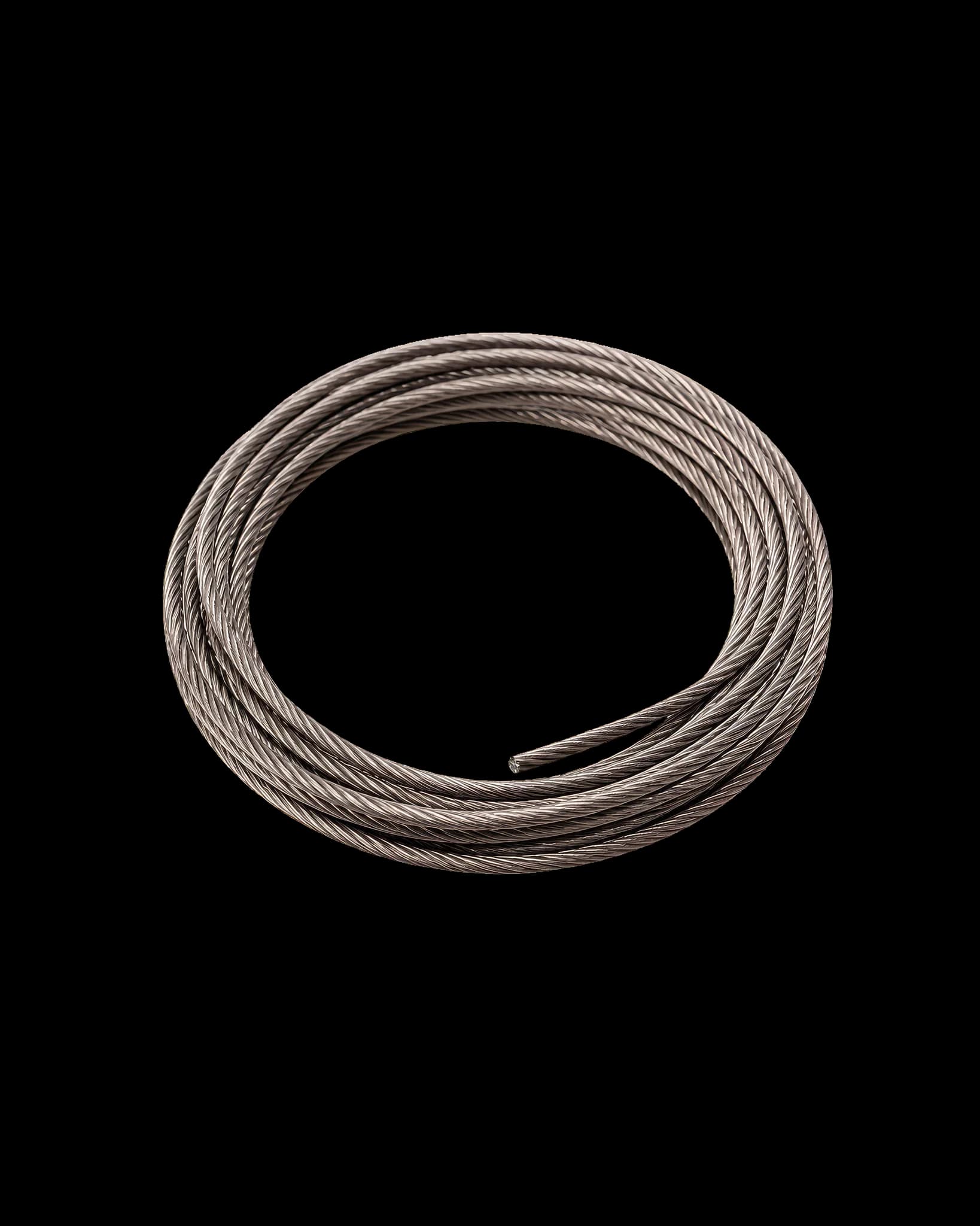 Kveil av 3 mm 7×19 ståltau